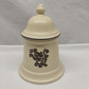Pfaltzgraff Village Sugar Bowl With Lid Vintage 1970's Stoneware Canister